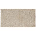 Casa si Gradina - Textile si covoare - Covoare - Covoare casa - Covor Natural si Alb 80 x 150 cm Iuta - Infinity.ro