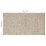 Casa si Gradina - Textile si covoare - Covoare - Covoare casa - Covor Natural si Alb 80 x 150 cm Iuta - Infinity.ro