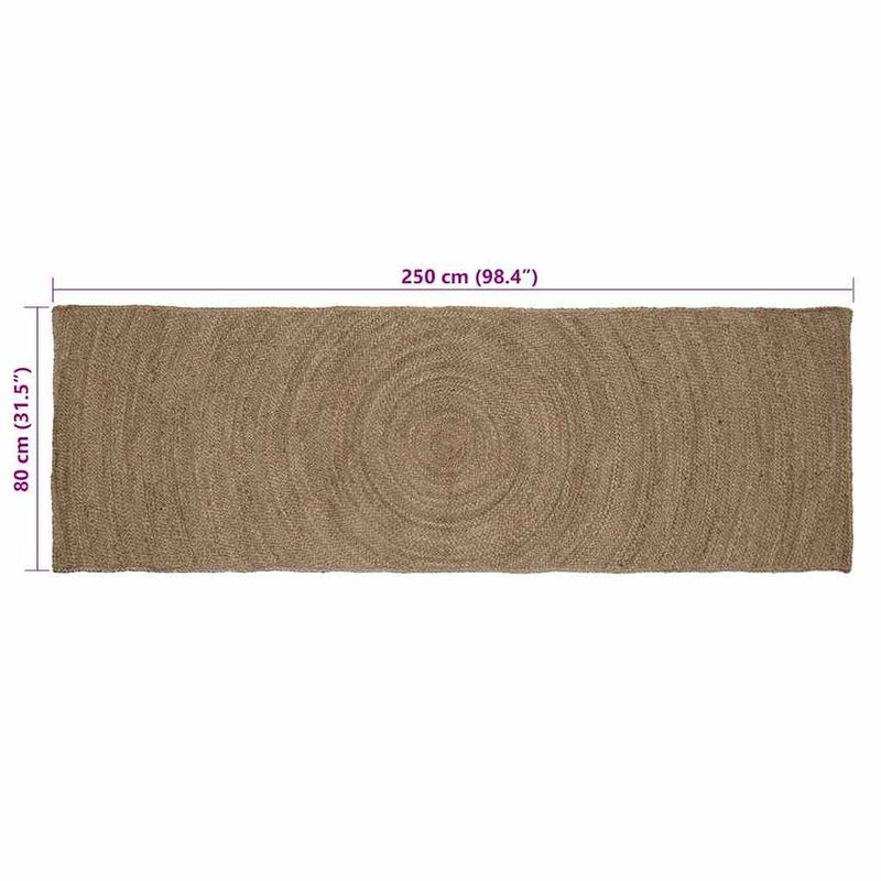 Casa si Gradina - Textile si covoare - Covoare - Covoare casa - Covor Gri 80 x 250 cm Iuta - Infinity.ro