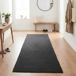 Casa si Gradina - Textile si covoare - Covoare - Covoare casa - Covor Gri inchis 80 x 400 cm Iuta - Infinity.ro