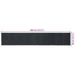 Casa si Gradina - Textile si covoare - Covoare - Covoare casa - Covor Gri inchis 80 x 400 cm Iuta - Infinity.ro