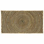 Casa si Gradina - Textile si covoare - Covoare - Covoare casa - Covor Natural si Negru 60 x 110 cm Iuta - Infinity.ro