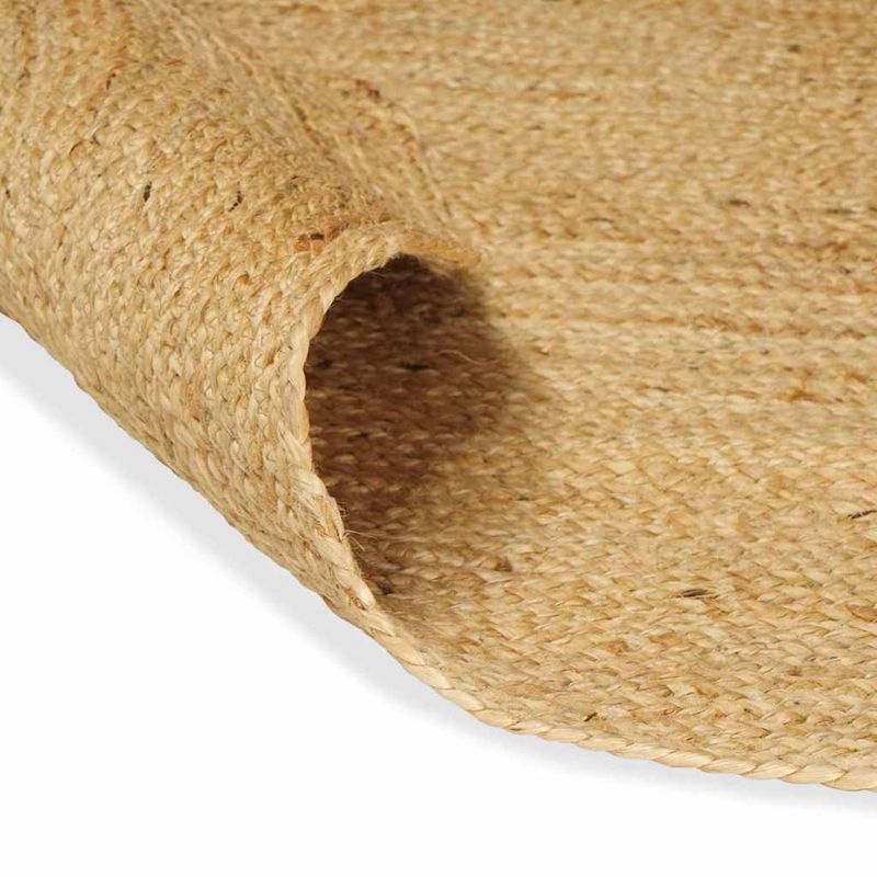 Casa si Gradina - Textile si covoare - Covoare - Covoare casa - Covor Natural si Negru 300 x 300 cm Iuta - Infinity.ro