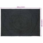 Casa si Gradina - Textile si covoare - Covoare - Covoare casa - Covor Gri inchis 240 x 340 cm Iuta - Infinity.ro