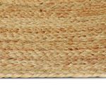 Casa si Gradina - Textile si covoare - Covoare - Covoare casa - Covor Natural si Negru 300 x 300 cm Iuta - Infinity.ro