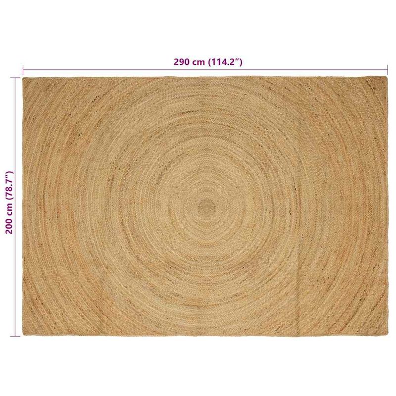 Casa si Gradina - Textile si covoare - Covoare - Covoare casa - Covor Maro 200 x 290 cm Iuta - Infinity.ro