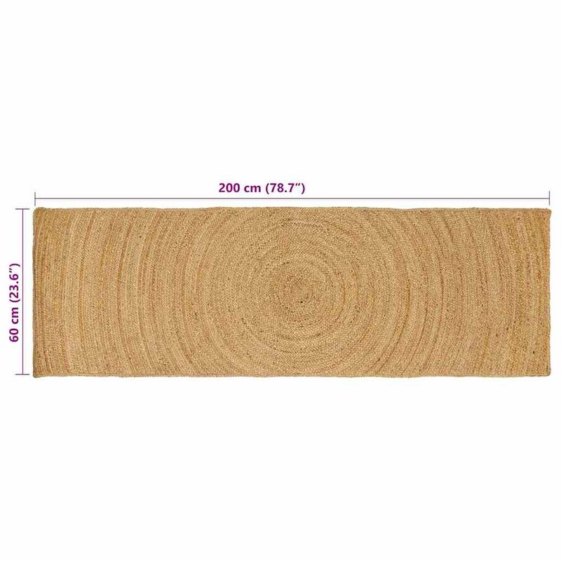 Casa si Gradina - Textile si covoare - Covoare - Covoare casa - Covor Maro 60 x 200 cm Iuta - Infinity.ro