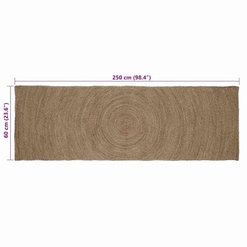 Casa si Gradina - Textile si covoare - Covoare - Covoare casa - Covor Gri 60 x 250 cm Iuta - Infinity.ro