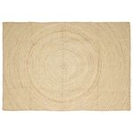 Casa si Gradina - Textile si covoare - Covoare - Covoare casa - Covor Natural si Alb 160 x 230 cm Iuta - Infinity.ro