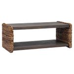 Casa si Gradina - Mobilier - Mese si birouri - Masute de cafea - Masa laterala natural 44.5 x 45 x 45 cm Lemn masiv de mahon - Infinity.ro