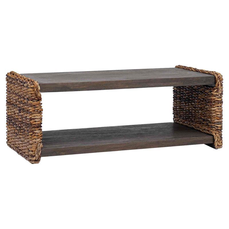 Casa si Gradina - Mobilier - Mese si birouri - Masute de cafea - Masa laterala natural 44.5 x 45 x 45 cm Lemn masiv de mahon - Infinity.ro