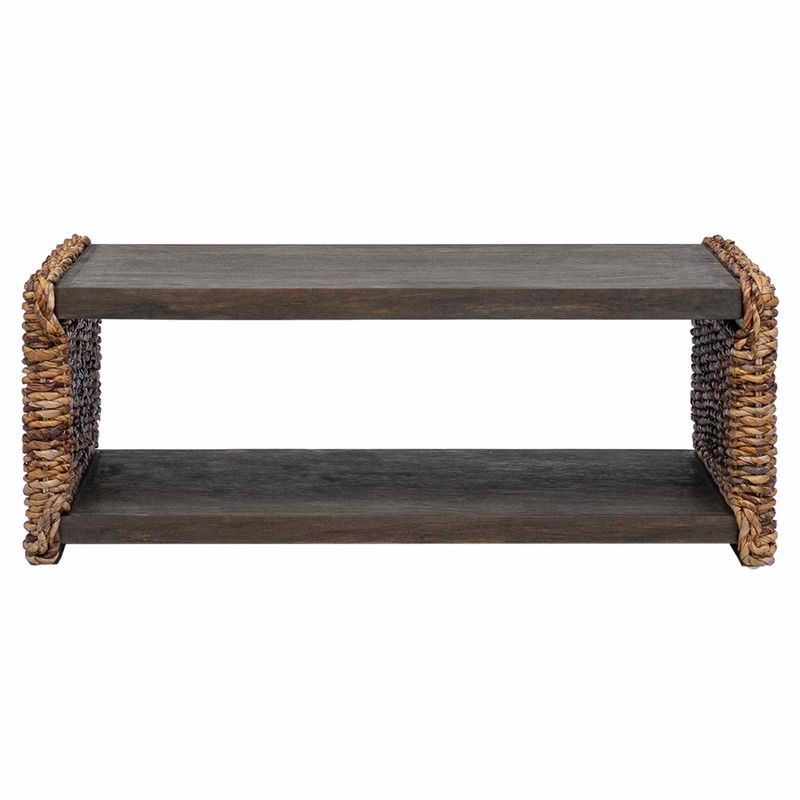 Casa si Gradina - Mobilier - Mese si birouri - Masute de cafea - Masa laterala natural 44.5 x 45 x 45 cm Lemn masiv de mahon - Infinity.ro