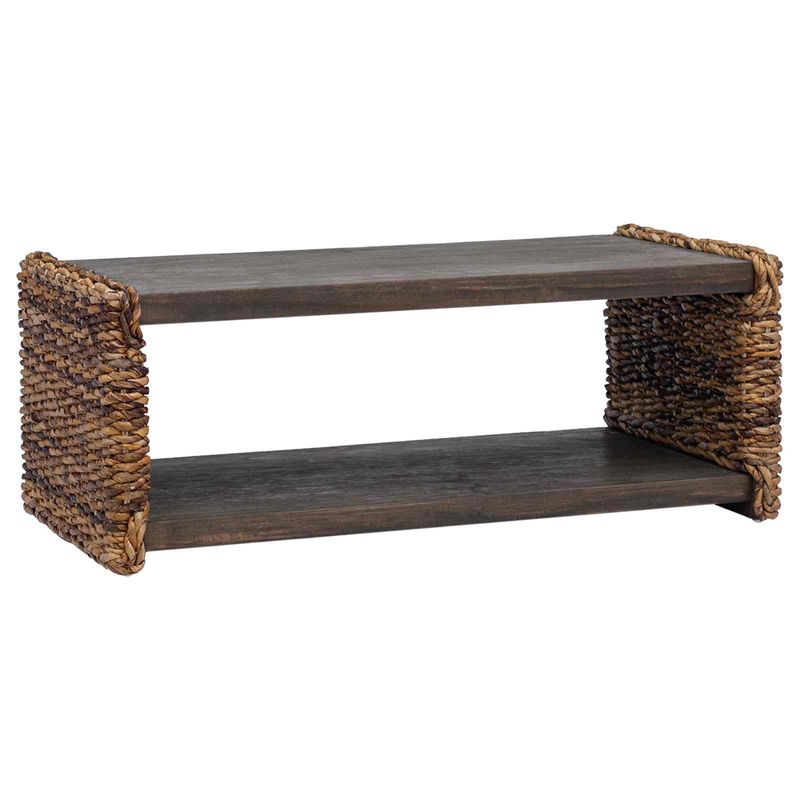 Casa si Gradina - Mobilier - Mese si birouri - Masute de cafea - Masa laterala natural 44.5 x 45 x 45 cm Lemn masiv de mahon - Infinity.ro