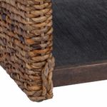 Casa si Gradina - Mobilier - Mese si birouri - Masute de cafea - Masa laterala natural 44.5 x 45 x 45 cm Lemn masiv de mahon - Infinity.ro