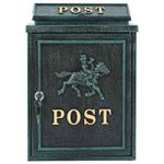 Casa si Gradina - Constructii - Depozitare, transport si protectie - Cutii postale - Cutie Postala Montata pe Perete Verde 29 x 13 x 41 cm - Infinity.ro