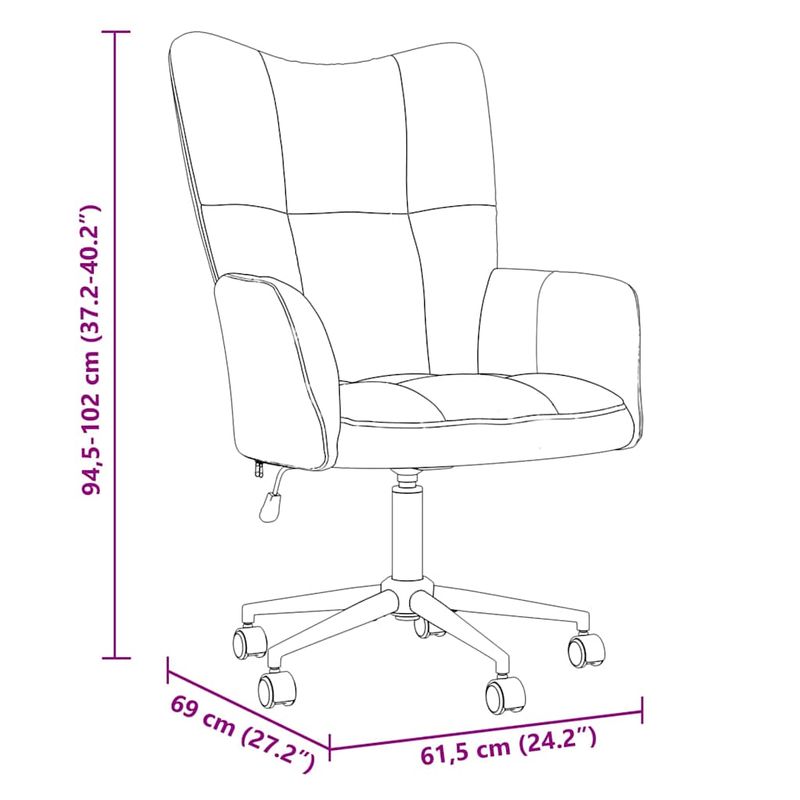 Casa si Gradina - Mobilier - Scaune si fotolii - Fotolii - Fotoliu de relaxare Gri inchis 62 x 68,5 x 105 cm Catifea - Infinity.ro