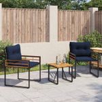 Casa si Gradina - Gradina si terasa - Mobilier exterior - Seturi mobila gradina - Set de Mobilier pentru Exterior cu perna 3 pcs Bleumarin - Infinity.ro