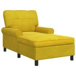 Casa si Gradina - Mobilier - Scaune si fotolii - Fotolii - Sezlong de relaxare cu perna Galben 91 x 157 x 91 cm Catifea - Infinity.ro