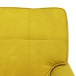 Casa si Gradina - Mobilier - Scaune si fotolii - Fotolii - Sezlong de relaxare cu perna Galben 91 x 157 x 91 cm Catifea - Infinity.ro