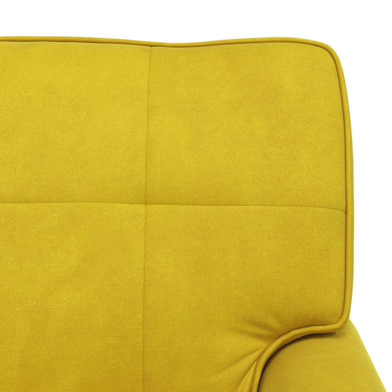 Casa si Gradina - Mobilier - Scaune si fotolii - Fotolii - Sezlong de relaxare cu perna Galben 91 x 157 x 91 cm Catifea - Infinity.ro
