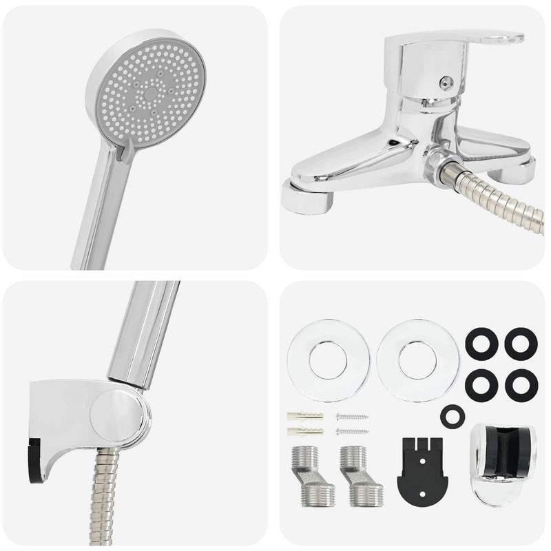 Casa si Gradina - Sanitare - Cazi si cabine de dus - Coloane si seturi de dus - Set de cap de dus Crom G 1 / 2 inci - Infinity.ro
