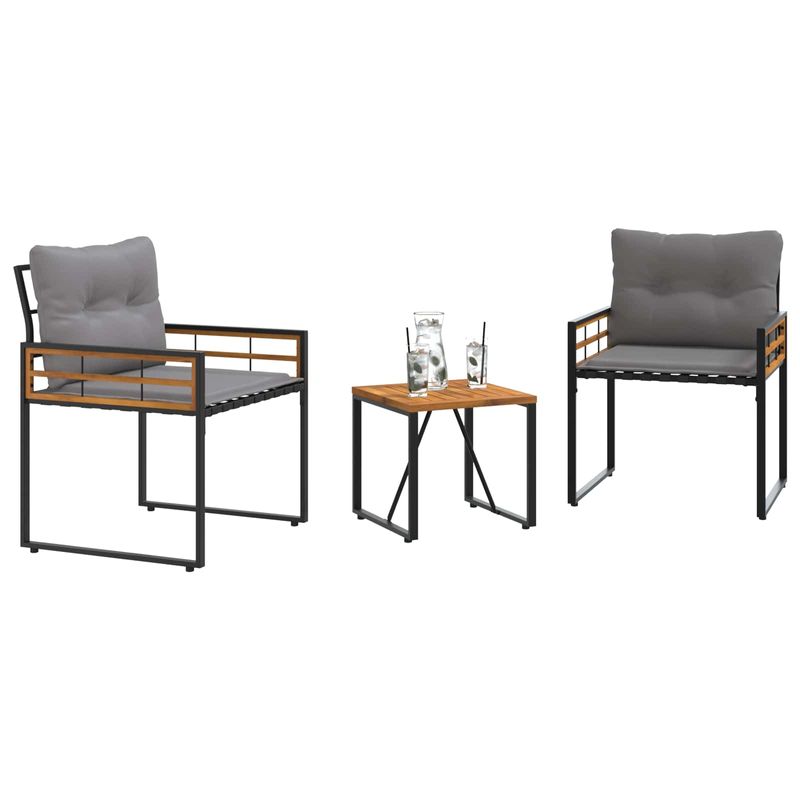 Casa si Gradina - Gradina si terasa - Mobilier exterior - Seturi mobila gradina - Set de Mobilier pentru Exterior cu perna 3 pcs Gri deschis - Infinity.ro