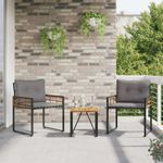 Casa si Gradina - Gradina si terasa - Mobilier exterior - Seturi mobila gradina - Set de Mobilier pentru Exterior cu perna 3 pcs Gri deschis - Infinity.ro
