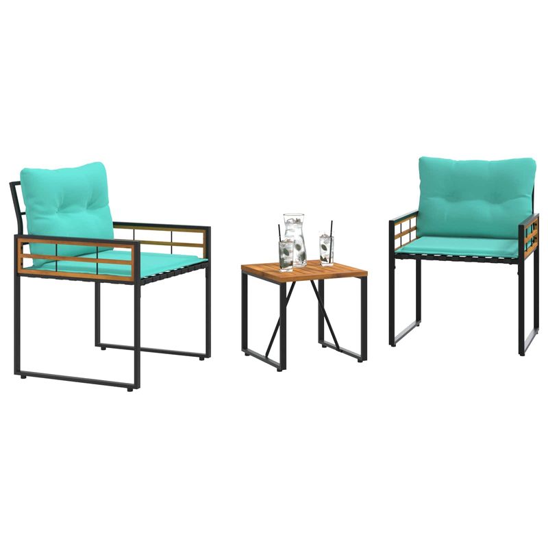 Casa si Gradina - Gradina si terasa - Mobilier exterior - Seturi mobila gradina - Set de Mobilier pentru Exterior cu perna 3 pcs Turcoaz - Infinity.ro