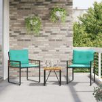 Casa si Gradina - Gradina si terasa - Mobilier exterior - Seturi mobila gradina - Set de Mobilier pentru Exterior cu perna 3 pcs Turcoaz - Infinity.ro