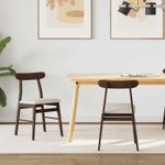 Casa si Gradina - Mobilier - Scaune si fotolii - Scaune - Scaun de sufragerie 2 pcs Maro deschis si deschis - Infinity.ro