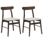 Casa si Gradina - Mobilier - Scaune si fotolii - Scaune - Scaun de sufragerie 2 pcs Maro deschis si deschis - Infinity.ro