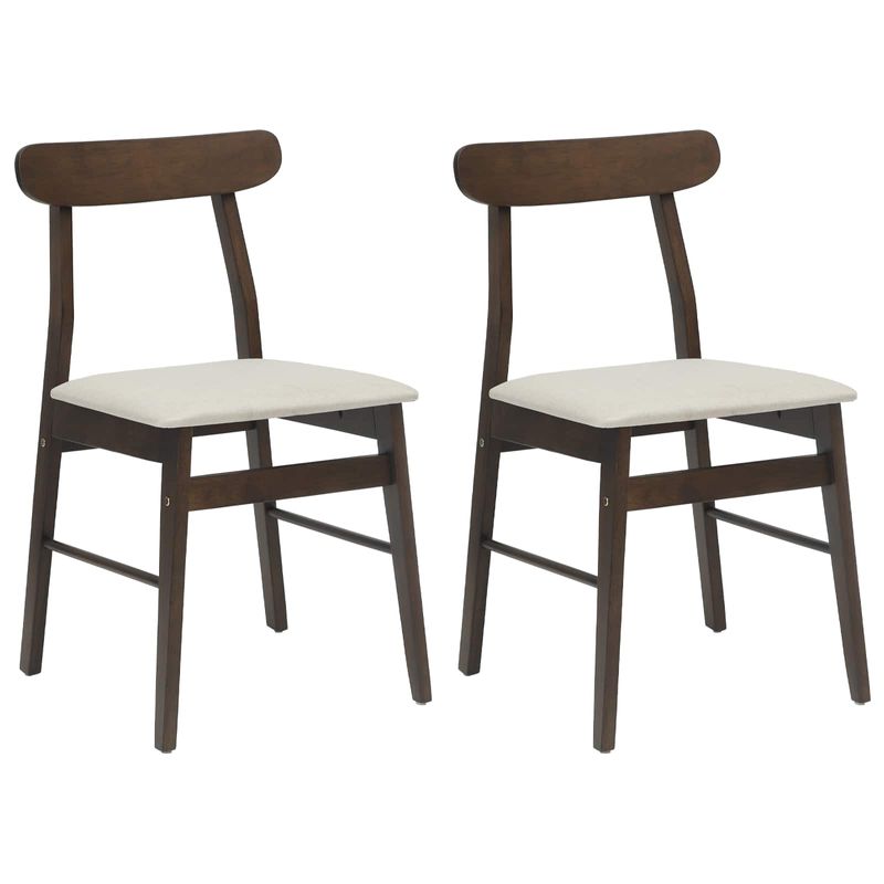 Casa si Gradina - Mobilier - Scaune si fotolii - Scaune - Scaun de sufragerie 2 pcs Maro deschis si deschis - Infinity.ro