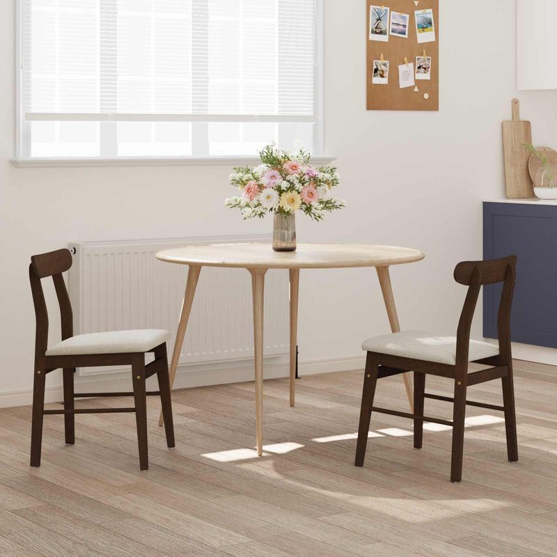 Casa si Gradina - Mobilier - Scaune si fotolii - Scaune - Scaun de sufragerie 2 pcs Maro deschis si deschis - Infinity.ro