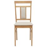 Casa si Gradina - Mobilier - Scaune si fotolii - Scaune - Scaun de sufragerie 2 pcs Natural si deschis - Infinity.ro