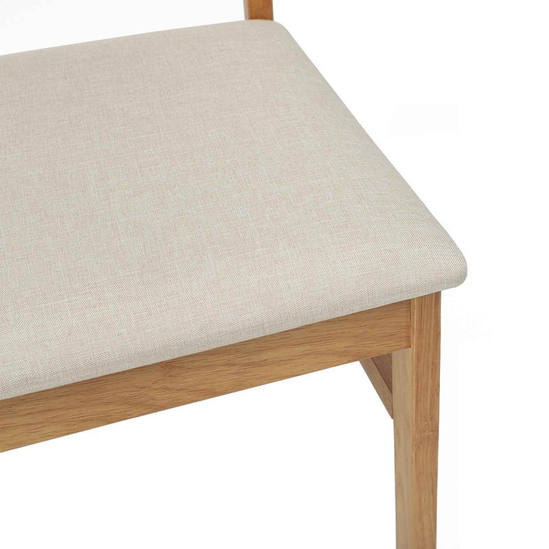 Casa si Gradina - Mobilier - Scaune si fotolii - Scaune - Scaun de sufragerie 2 pcs Natural si deschis - Infinity.ro