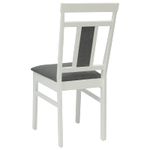 Casa si Gradina - Mobilier - Scaune si fotolii - Scaune - Scaun de sufragerie 2 pcs Alb si gri Lemn Solid de Cauciuc - Infinity.ro