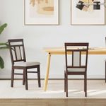 Casa si Gradina - Mobilier - Scaune si fotolii - Scaune - Scaun de sufragerie 2 pcs Maro deschis si deschis - Infinity.ro