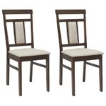 Casa si Gradina - Mobilier - Scaune si fotolii - Scaune - Scaun de sufragerie 2 pcs Maro deschis si deschis - Infinity.ro