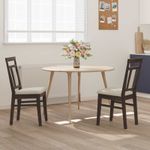 Casa si Gradina - Mobilier - Scaune si fotolii - Scaune - Scaun de sufragerie 2 pcs Maro deschis si deschis - Infinity.ro