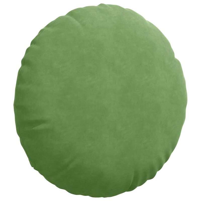 Casa si Gradina - Textile si covoare - Perne si pilote - Perne decorative - Perne de Sezut 2 pcs Verde deschis Ø 40 x 13 cm Catifea - Infinity.ro