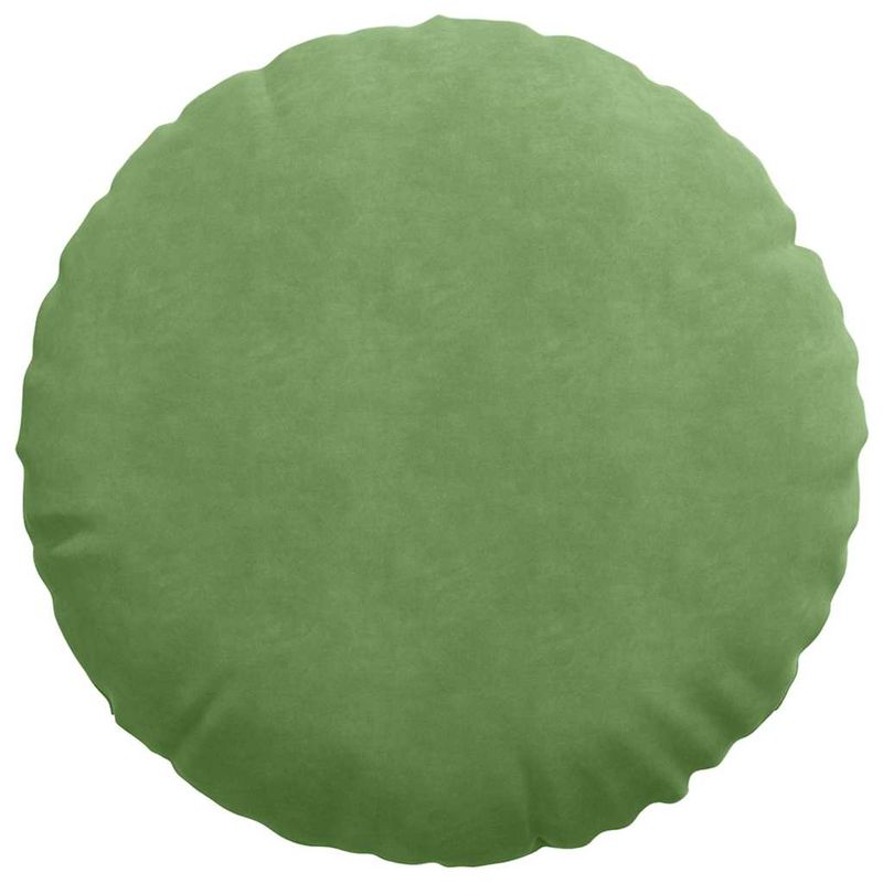 Casa si Gradina - Textile si covoare - Perne si pilote - Perne decorative - Perne de Sezut 2 pcs Verde deschis Ø 40 x 13 cm Catifea - Infinity.ro