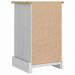 Casa si Gradina - Mobilier - Comode si corpuri - Noptiere - Noptiera cu sertar Alb 35 x 32,5 x 58 cm Lemn de pin masiv - Infinity.ro