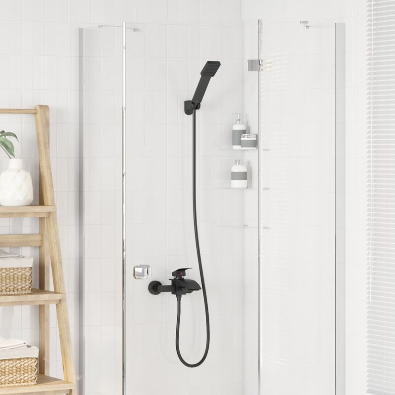 Casa si Gradina - Sanitare - Cazi si cabine de dus - Accesorii cada - Set de cap de dus Negru G 1 / 2 inci - Infinity.ro