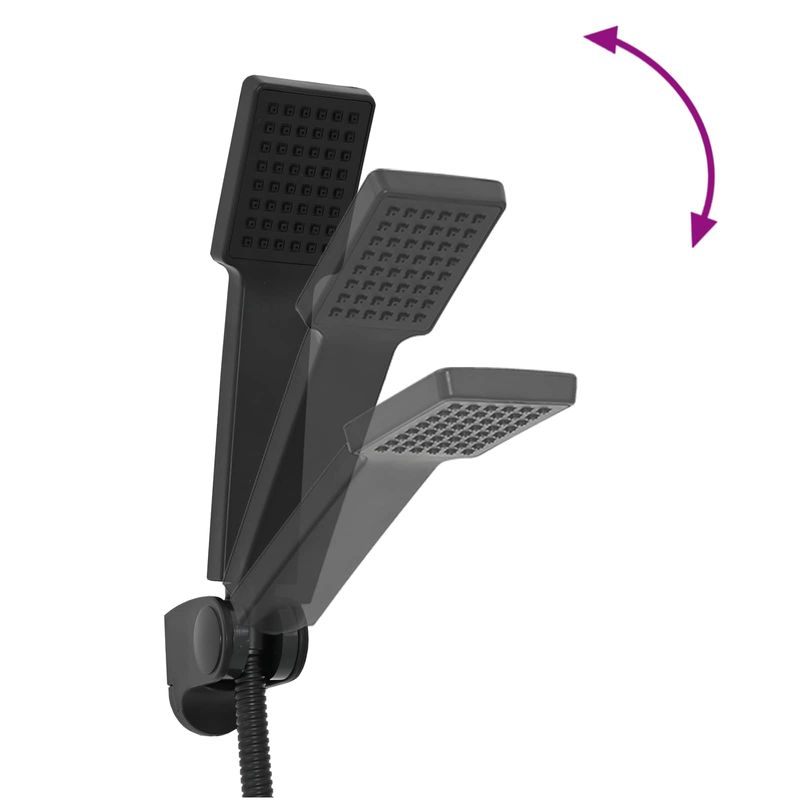 Casa si Gradina - Sanitare - Cazi si cabine de dus - Accesorii cada - Set de cap de dus Negru G 1 / 2 inci - Infinity.ro