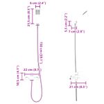 Casa si Gradina - Sanitare - Cazi si cabine de dus - Accesorii cada - Set de cap de dus Negru G 1 / 2 inci - Infinity.ro