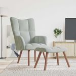 Casa si Gradina - Mobilier - Scaune si fotolii - Fotolii - Fotoliu de relaxare 2 pcs Gri deschis Catifea - Infinity.ro