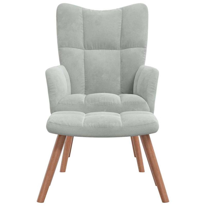 Casa si Gradina - Mobilier - Scaune si fotolii - Fotolii - Fotoliu de relaxare 2 pcs Gri deschis Catifea - Infinity.ro