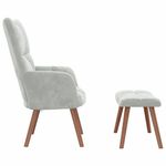 Casa si Gradina - Mobilier - Scaune si fotolii - Fotolii - Fotoliu de relaxare 2 pcs Gri deschis Catifea - Infinity.ro