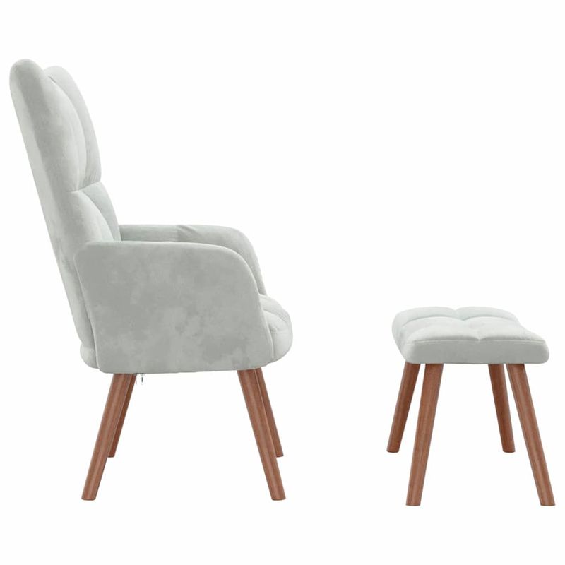 Casa si Gradina - Mobilier - Scaune si fotolii - Fotolii - Fotoliu de relaxare 2 pcs Gri deschis Catifea - Infinity.ro