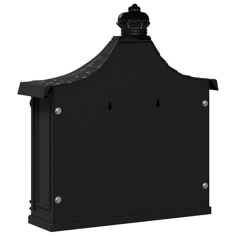 Casa si Gradina - Constructii - Depozitare, transport si protectie - Cutii postale - Cutie Postala Montata pe Perete Negru 40,5 x 15,5 x 44 cm - Infinity.ro